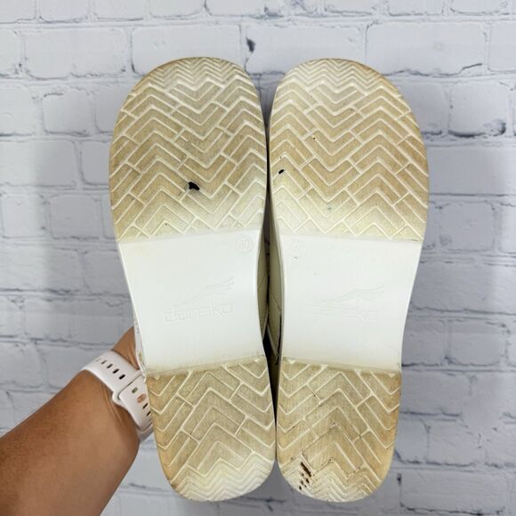 Dansko Loafer Women Size 10.5-11 US 41 EU White Slip On Minimalist Nurse Work - Picture 10 of 15